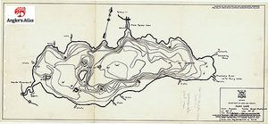 Contour map for Mary Lake, Ontario
