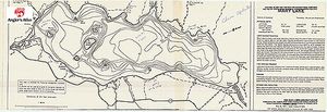 Contour map for Mary Lake, Ontario