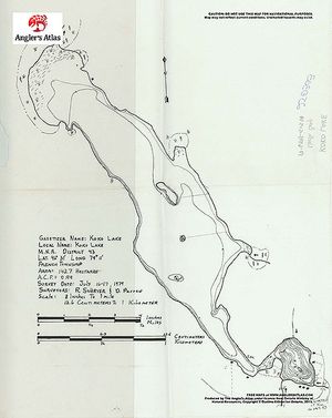 Contour map for Koko Lake, Ontario