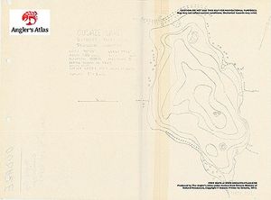Contour map for Oudaze Lake, Ontario