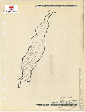 Contour map for Mattawa River, Ontario