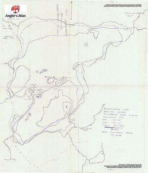 Contour map for Kawawaymog Lake, Ontario