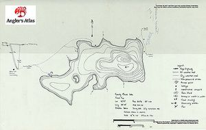 Contour map for Twenty Minute Lake, Ontario