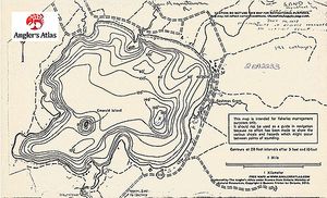 Contour map for Sand Lake, Ontario