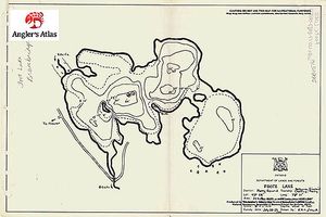 Contour map for Foote Lake, Ontario