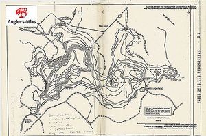 Contour map for Peninsula Lake, Ontario