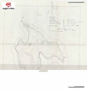 Contour map for Leech Lake, Ontario