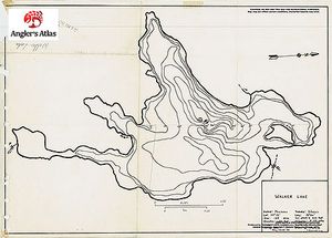 Contour map for Walker Lake, Ontario