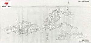 Contour map for North Tea Lake, Ontario