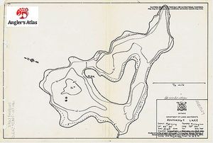 Contour map for Doughnut Lake, Ontario