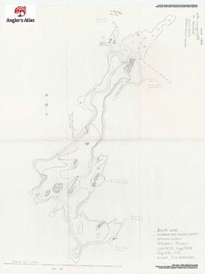 Contour map for Islet Lake, Ontario