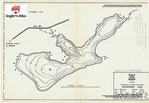 Contour map for Grindstone Lake, Ontario