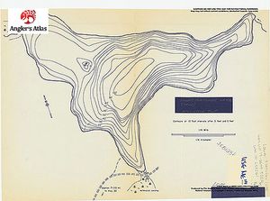 Contour map for Lower Fletcher Lake, Ontario
