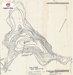 Contour map for Lower Fletcher Lake, Ontario