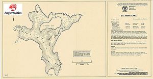 Contour map for St. Nora Lake, Ontario