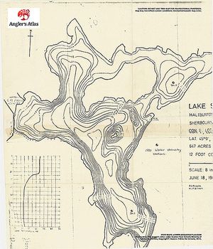 Contour map for St. Nora Lake, Ontario