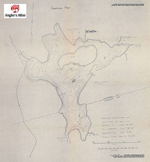 Contour map for St. Nora Lake, Ontario