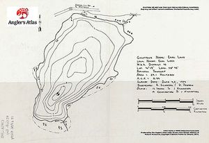 Contour map for Earl's Lake, Ontario