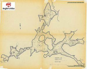 Contour map for Lake Sherborne, Ontario