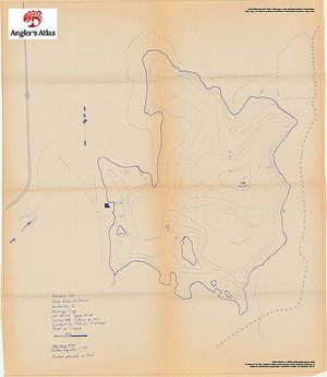 Contour map for Kabakwa Lake, Ontario