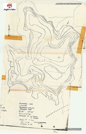 Contour map for Kabakwa Lake, Ontario