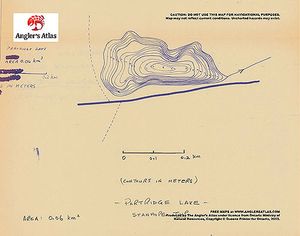 Contour map for Partridge Lake, Ontario
