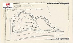 Contour map for Partridge Lake, Ontario