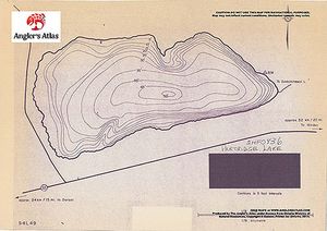 Contour map for Partridge Lake, Ontario
