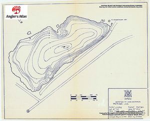 Contour map for Partridge Lake, Ontario