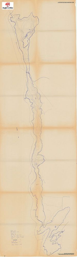 Contour map for Kushog Lake, Ontario