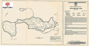 Contour map for Troutspawn Lake, Ontario