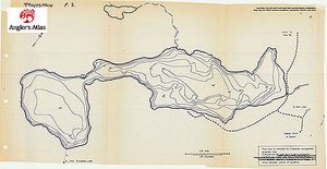 Contour map for Troutspawn Lake, Ontario