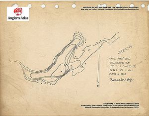 Contour map for Kawagama Lake, Ontario