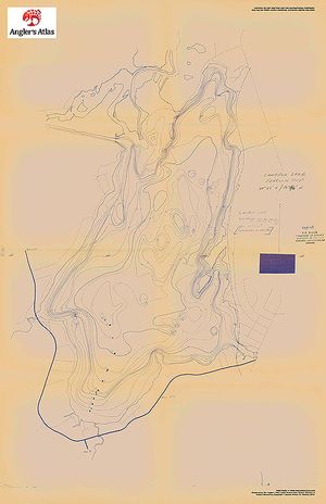 Contour map for Cameron Lake, Ontario