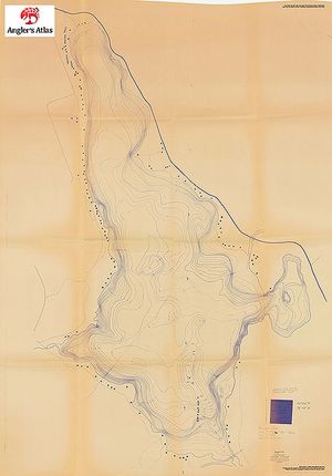 Contour map for Boshkung Lake, Ontario