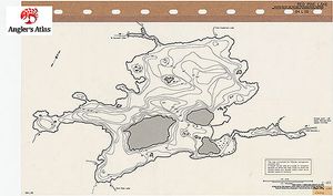 Contour map for Red Pine Lake, Ontario