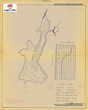 Contour map for Mountain Lake, Ontario