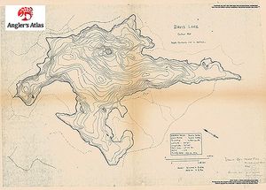 Contour map for Davis Lake, Ontario