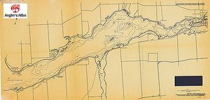 Contour map for Big Bob Channel, Ontario