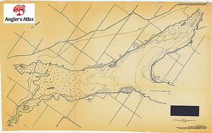 Contour map for Big Bob Channel, Ontario