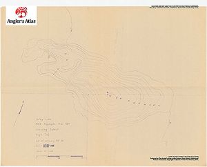 Contour map for Loxley Lake, Ontario