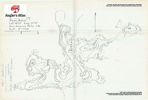 Contour map for Havelock Lake, Ontario