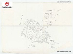 Contour map for Luckless Lake, Ontario