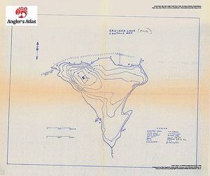 Contour map for Cruiser Lake, Ontario