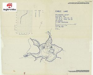 Contour map for Eagle Lake, Ontario