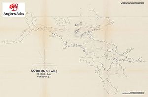 Contour map for Koshlong Lake, Ontario