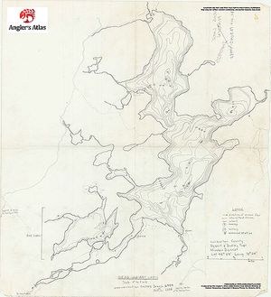 Contour map for Drag Lake, Ontario