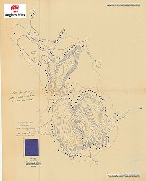 Contour map for Haliburton Lake, Ontario