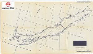 Contour map for Chemong Lake, Ontario