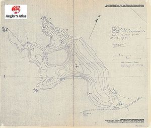 Contour map for East Lake, Ontario
